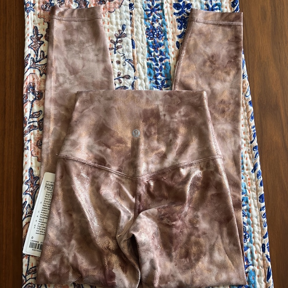 Lululemon Align high rise pant 25" Shine size 0